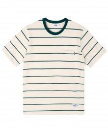 STRIPE BORDER TEE (GREEN)