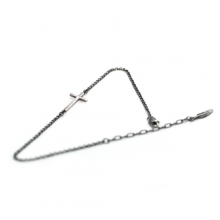 CROSS SILVER ANKLET