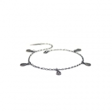 WATER DROP SILVER ANKLET