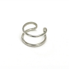 TWIN SILVER KNUCKLE RING