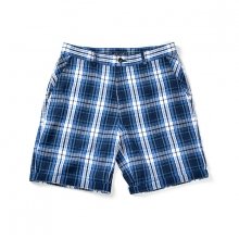 16SS COTTON CASUAL SHORTS BLUE CHECK