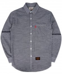 Minor Gingham Check Shirts - Navy