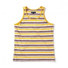 16SS MULTI STRIPE SLEEVELESS YELLOW