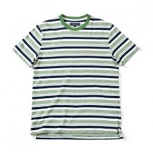 16SS MULTI STRIPE T-SHIRT GREEN