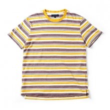 16SS MULTI STRIPE T-SHIRT YELLOW