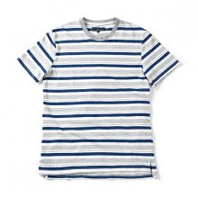 16SS MULTI STRIPE T-SHIRT GREY