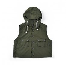 16SS HOOD VEST OLIVE