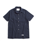 Hawaiian Linen Solid Shirts [Navy]