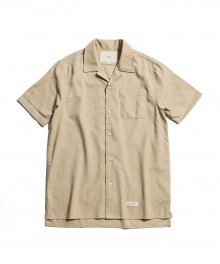 Hawaiian Linen Solid Shirts [Sand]
