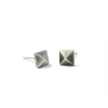 ANTIQUE SILVER PYRAMID EARRING