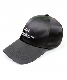 SATIN CURVE CAP160608-01 BLACK