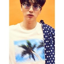 [customellow] [customellow X Lee dong Hwi] Palm tree t-shirts_CWTAM16499WHX