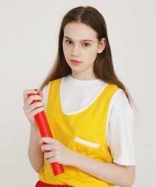 [앤커버] Pocket sleeveless-yellow