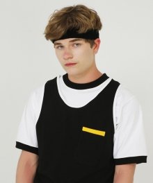 [앤커버] Pocket sleeveless-black