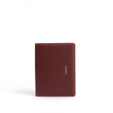 [로우로우] R WALLET 142 LEATHER BURGUNDY