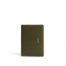 [로우로우] R WALLET 142 LEATHER KHAKI