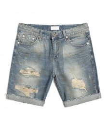 BT44 DAMAGE HALF PANTS (SAND)