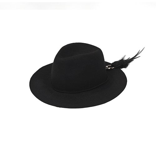 2way custom wool fedora [BLACK]