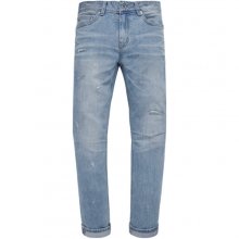 M#0975 9/10 light indigo crop jeans