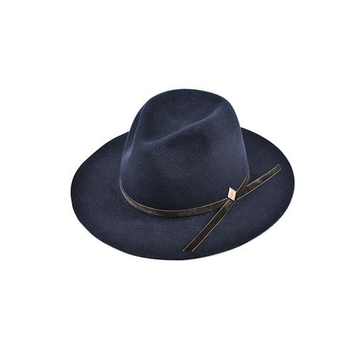 velvet custom fedora [NAVY]