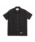 Hawaiian Linen Solid Shirts [Black]