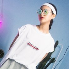 [UNISEX] 음 로고 박스핏 나시_WHITE