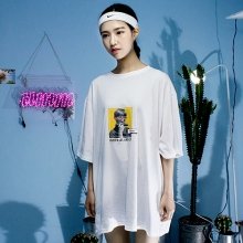 [UNISEX] 소년 umm 박스핏 반팔티셔츠_WHITE