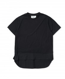 overlength 4layered tshirts -black- / 4 레이어드 티셔츠 -블랙-