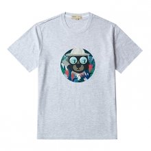 [LIMITED EDITION]SAFARI DOG PRINT 1/2 TS HEATHER GRAY