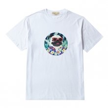 [LIMITED EDITION]FLOWER DOG PRINT 1/2 TS WHITE