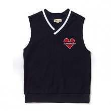 [LIMITED EDITION]NOMANTIC HEART LOGO VEST NAVY