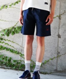 CLUB LOGO CHINO HALF PANTS NAVY