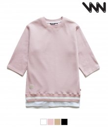 [WV] Layered coloration  t-shirts_pink (JJST7025)