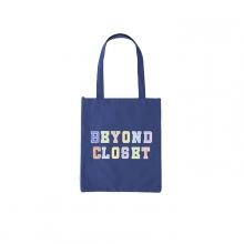 NEW BC PREPPY LOGO ECO BAG NAVY