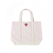 NOMANTIC HEART LOGO TOTE BAG PINK