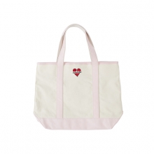 NOMANTIC HEART LOGO TOTE BAG IVORY VER2