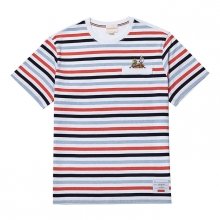 [스폰지밥]B.C X S.B SAILOR STRIPE 1/2 TS NAVY