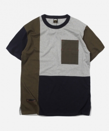 COLORATION BLOCK TEE _ OLIVE