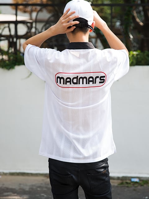 매드마르스(MADMARS) MESH STRIPE PK T-SHIRT - 54,000 | 무신사 스토어