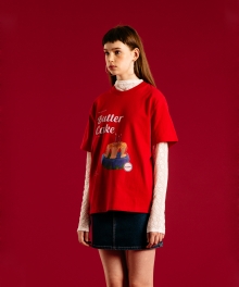 Cake half t shirts(Red)