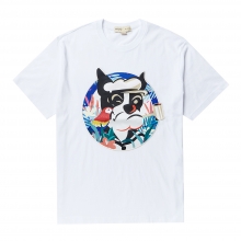 POP-SAILOR DOG PATCH 1/2 TS WHITE