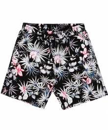 Black Peach Aloha Pants - Black