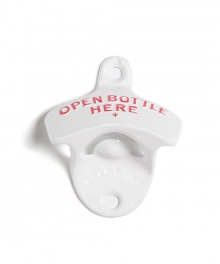 THE CLASSIC WALL MOUNT BOTTLE OPENER WHITE