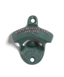 THE CLASSIC WALL MOUNT BOTTLE OPENER GREEN