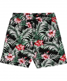 Tropical Light Aloha Pants - Black