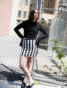 Stripe Point Skirt