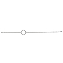 러쉬오프(RUSH OFF) [Surgical Steel] SimpleRing Point Silver Chain Bracelet / 써지컬스틸 심플링포인트 실버체인팔찌.발찌