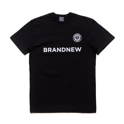 블레디션(bledition) B.L.D.T X BRANDNEW MUSIC 1/2 T-SHIRTS BLK