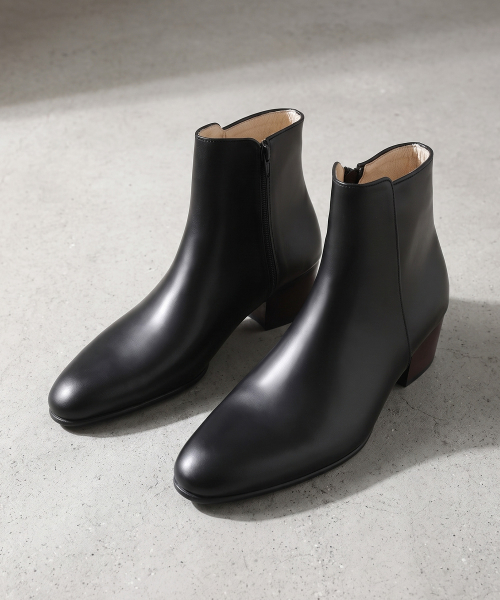 피렌체 아뜨리에(firenzeatelier) 4.7cm 카스타솔 미니멀 지퍼 앵클부츠 3335 [BLACK FG]