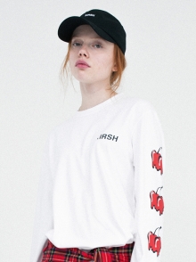 Melting cherry t-shirt white